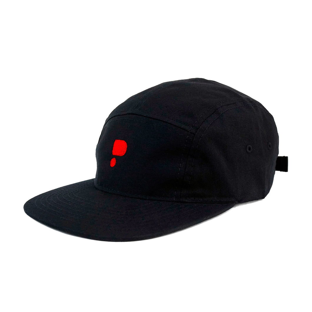 Classic P-Logo 5 Panel Cap Black