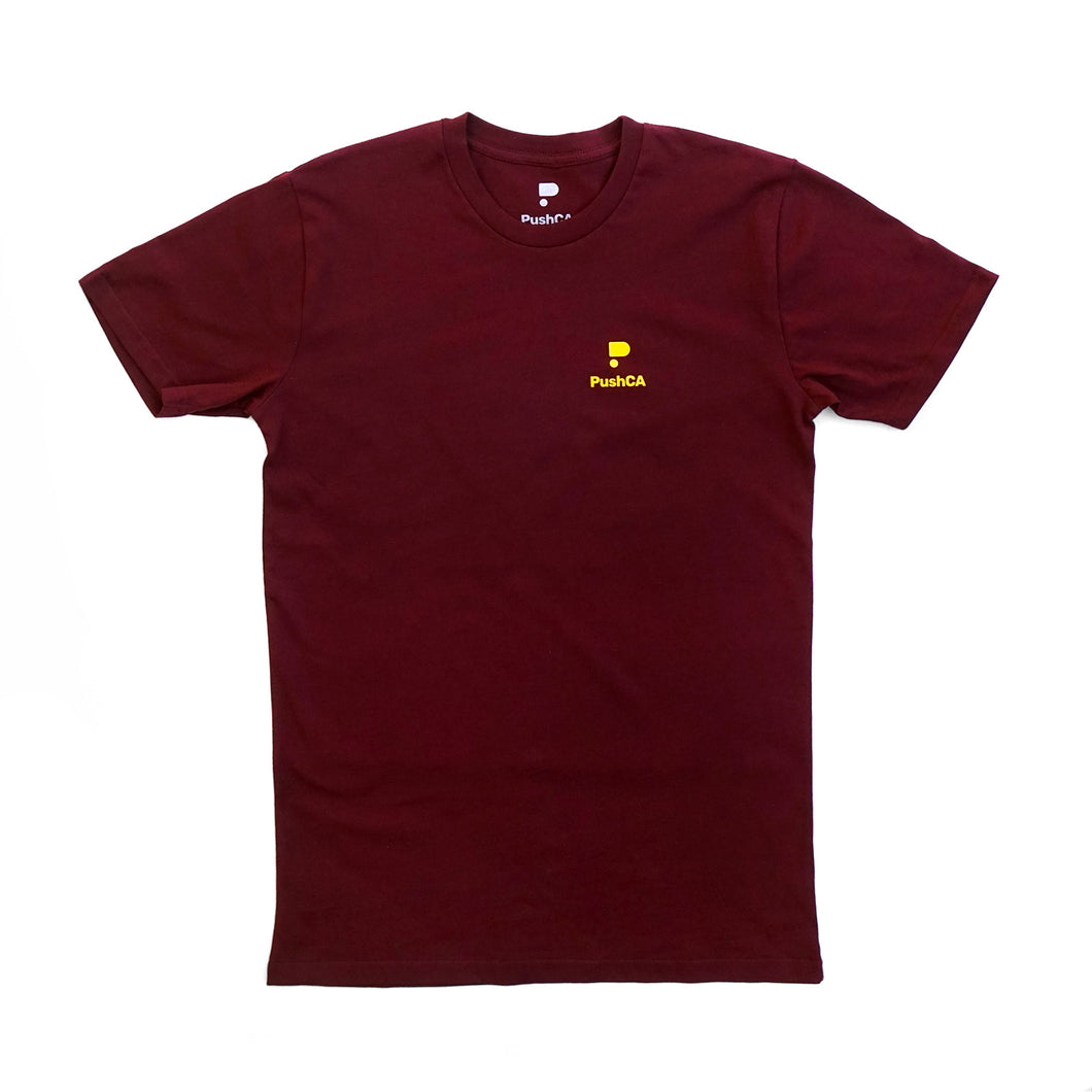 Pushca Logo Tee Burgundy